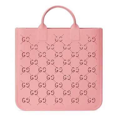 【GUCCI】Punching Monogram Rubber Square Tote Bag Camelia Gucci rubber tote bag - Gem