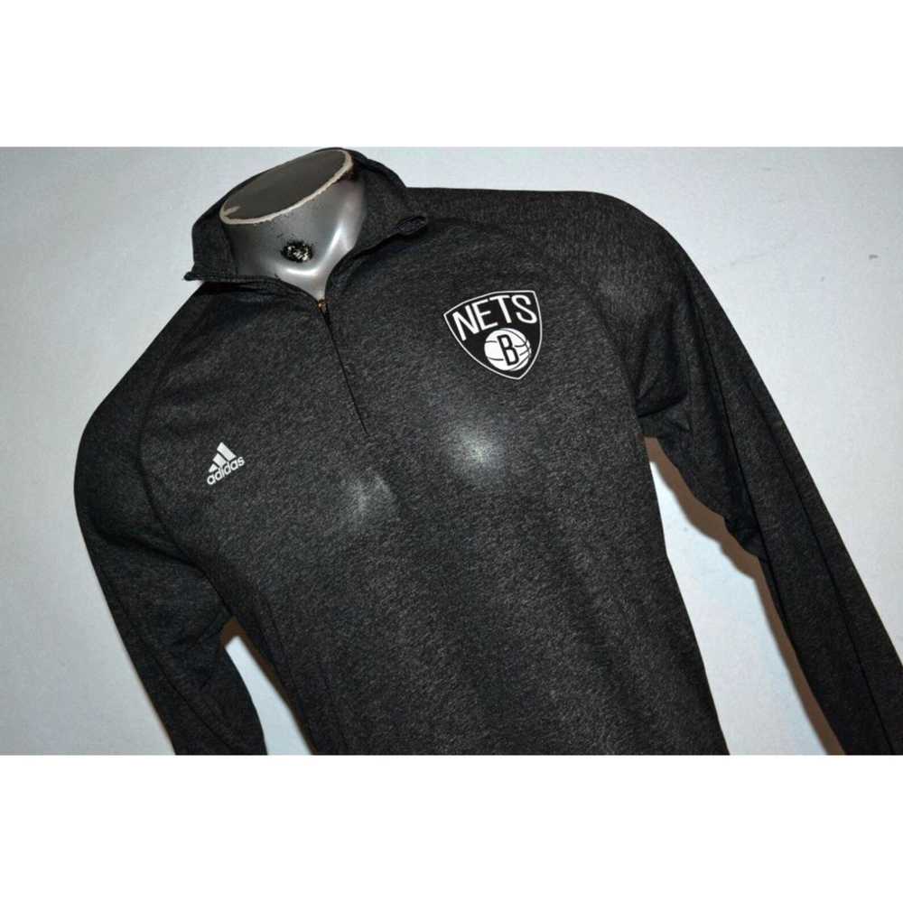 Adidas Brooklyn Nets Gray Pullover Basketball Shi… - image 2