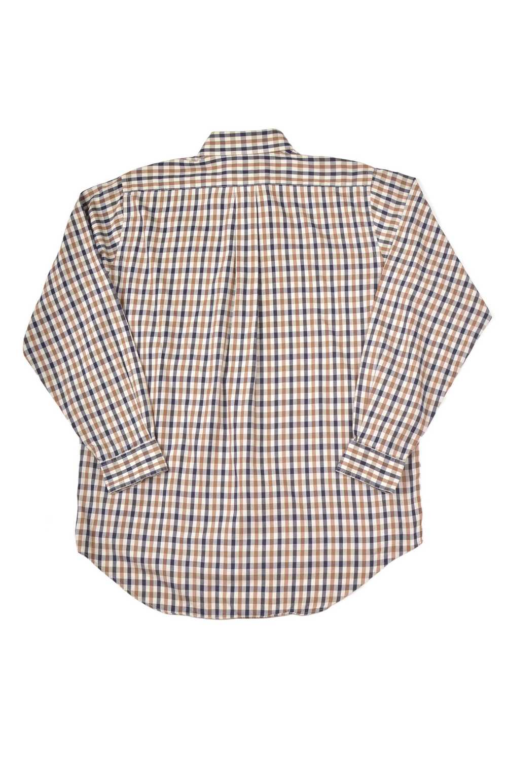 Aquascutum Aquascutum Check Long Sleeve Cotton Bu… - image 6