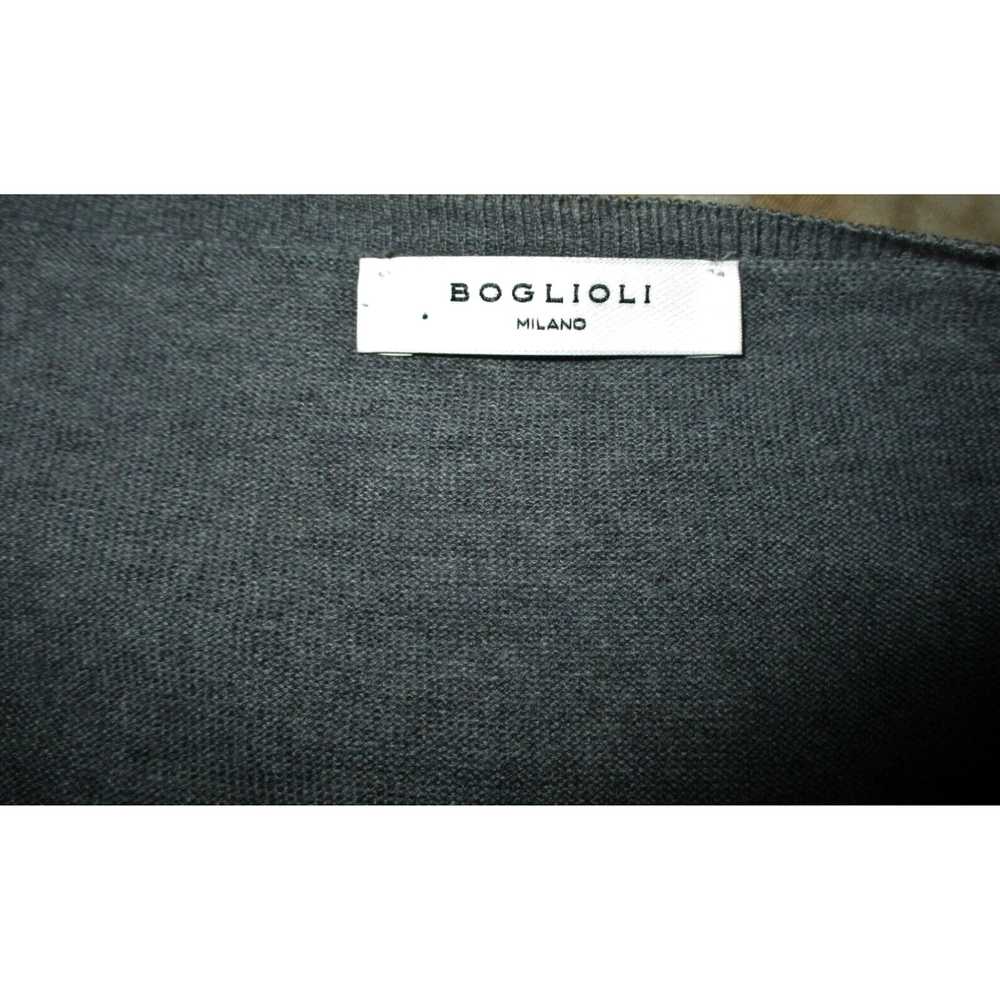 Boglioli Luxury Italian Gray Merino Wool Thin Kni… - image 6