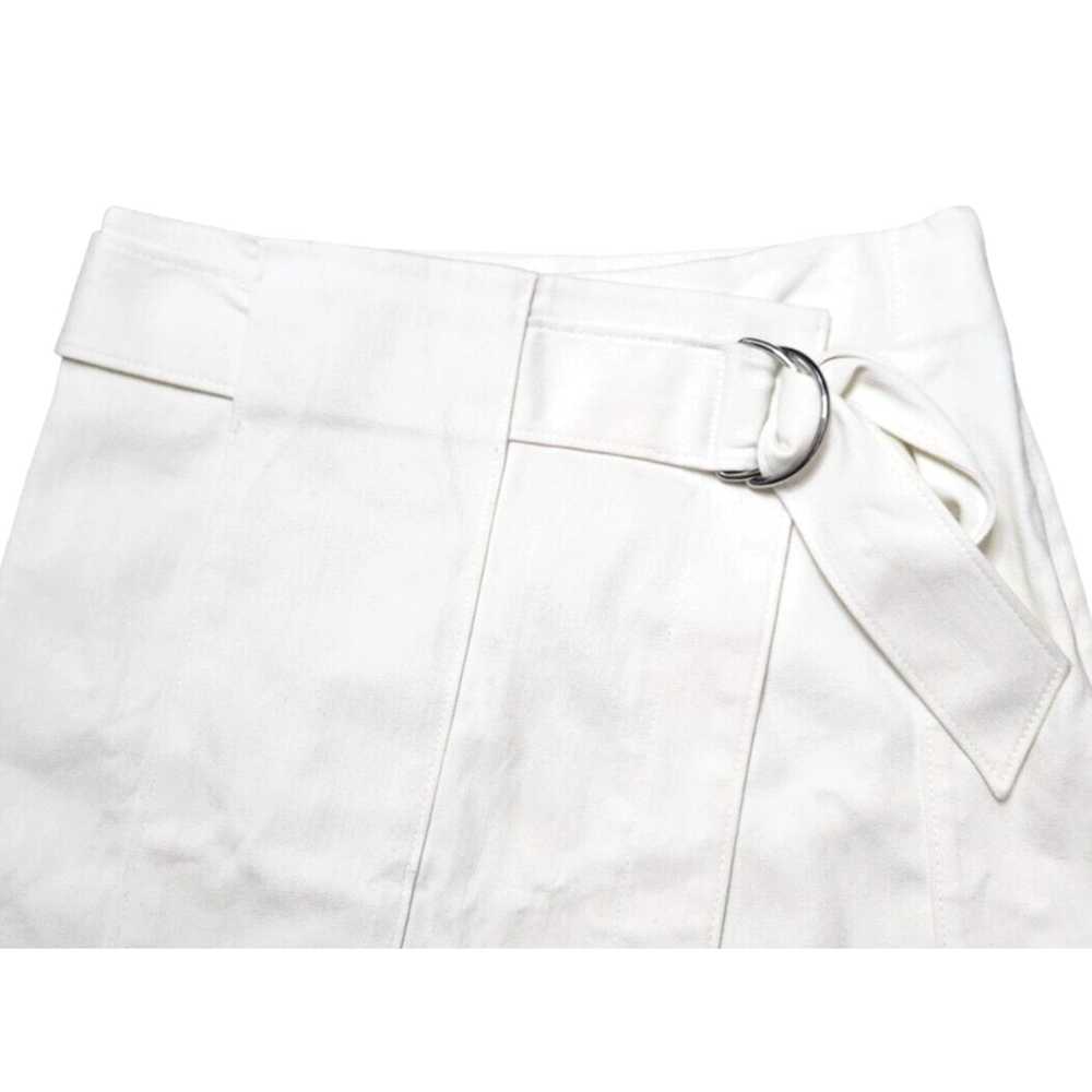 Tory Burch Classic White A Line Denim Skirt with … - image 3