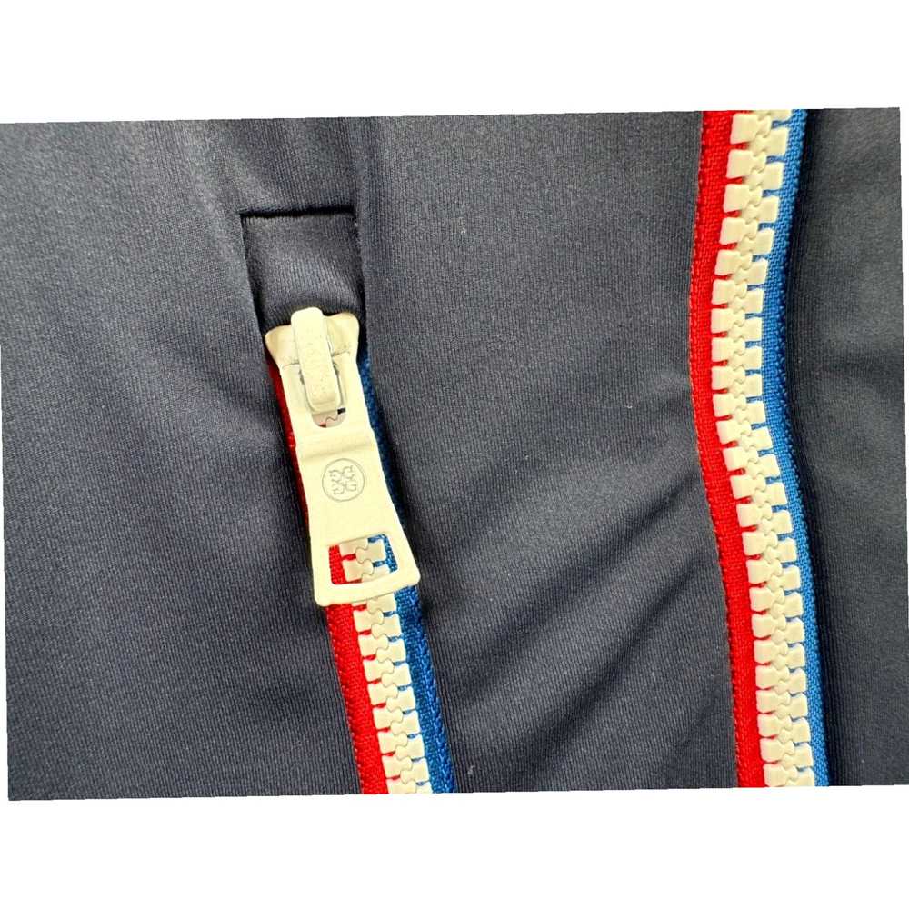 Vintage Mens XL Blue Quarter Stretch Performance … - image 3