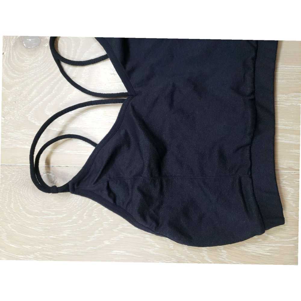 Fabletics Solid Black Small Sized Strappy Sports … - image 2