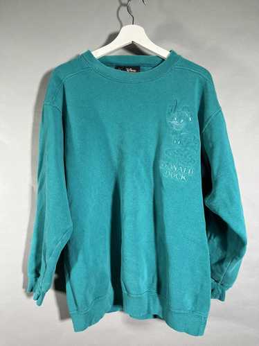 Disney × Vintage Teal Donald Duck Embroidered Disn