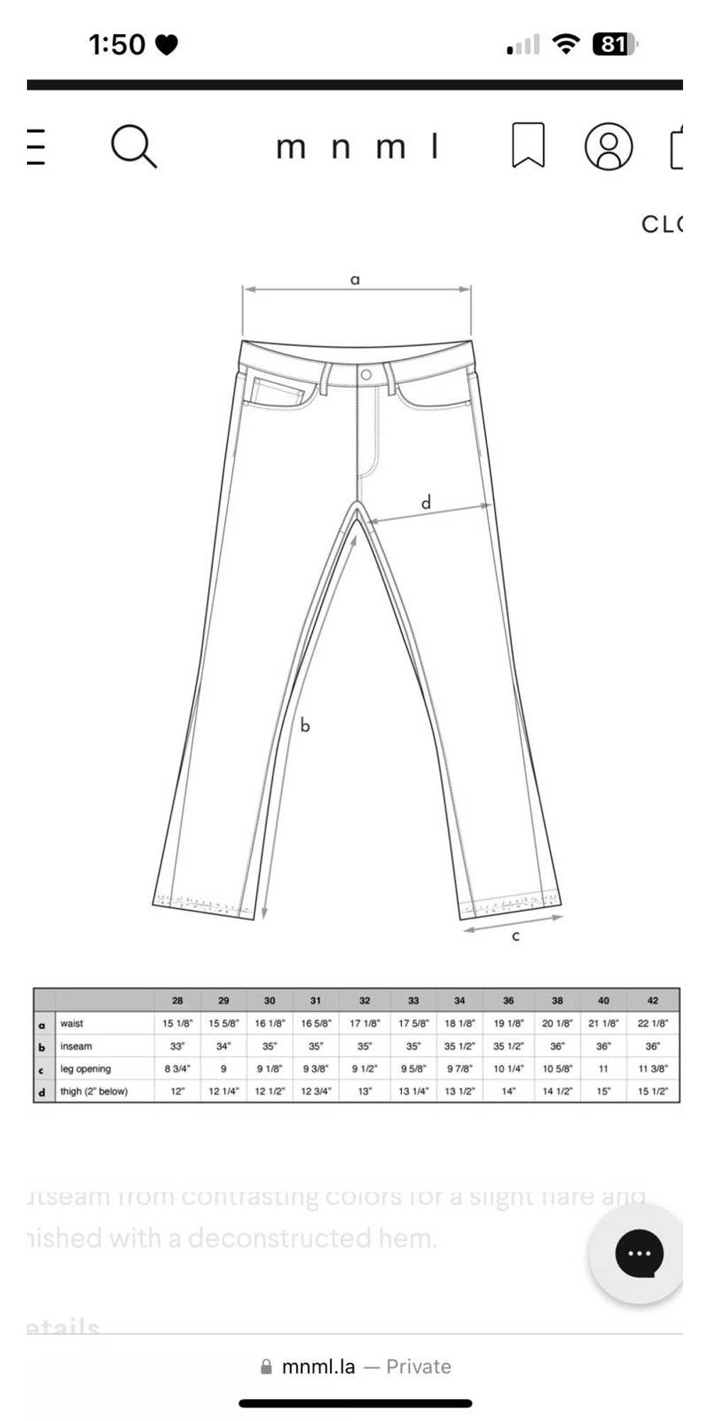 MNML corduroy flare pants - image 7