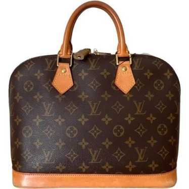 Louis Vuitton Alma leather satchel