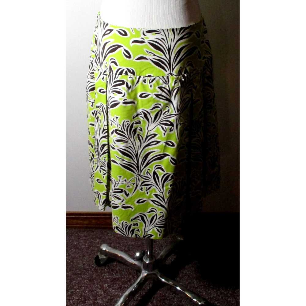 Vintage Green Cotton Pleated Skirt from J McLaugh… - image 4