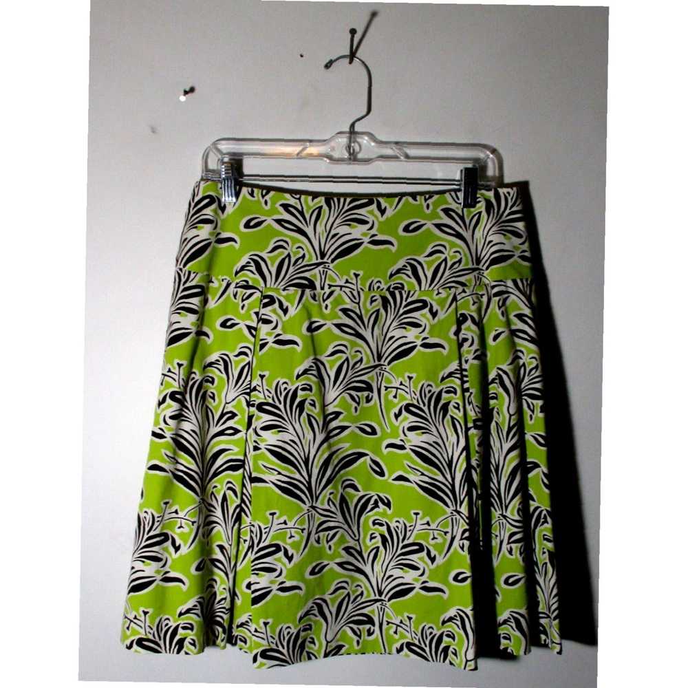 Vintage Green Cotton Pleated Skirt from J McLaugh… - image 5