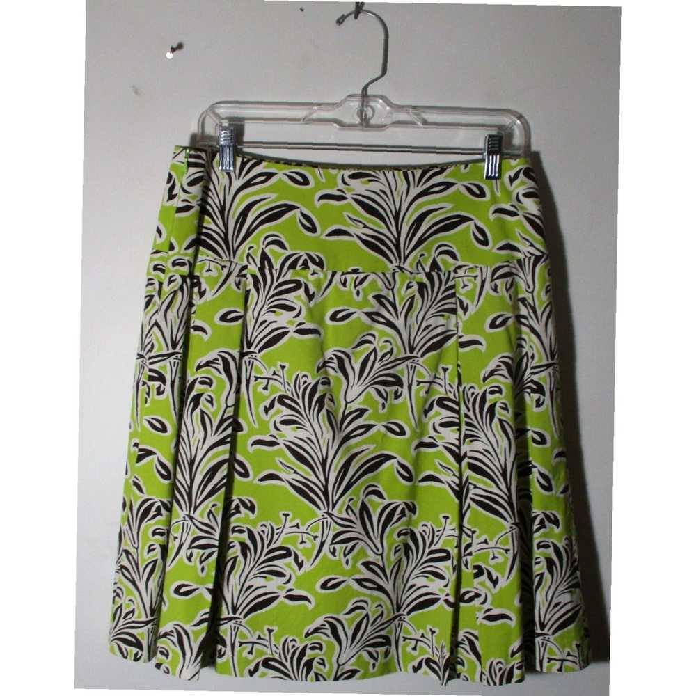 Vintage Green Cotton Pleated Skirt from J McLaugh… - image 6