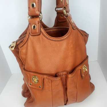 Vtg Marc by Marc Jacobs Cognac Camel  Brown Soft … - image 1