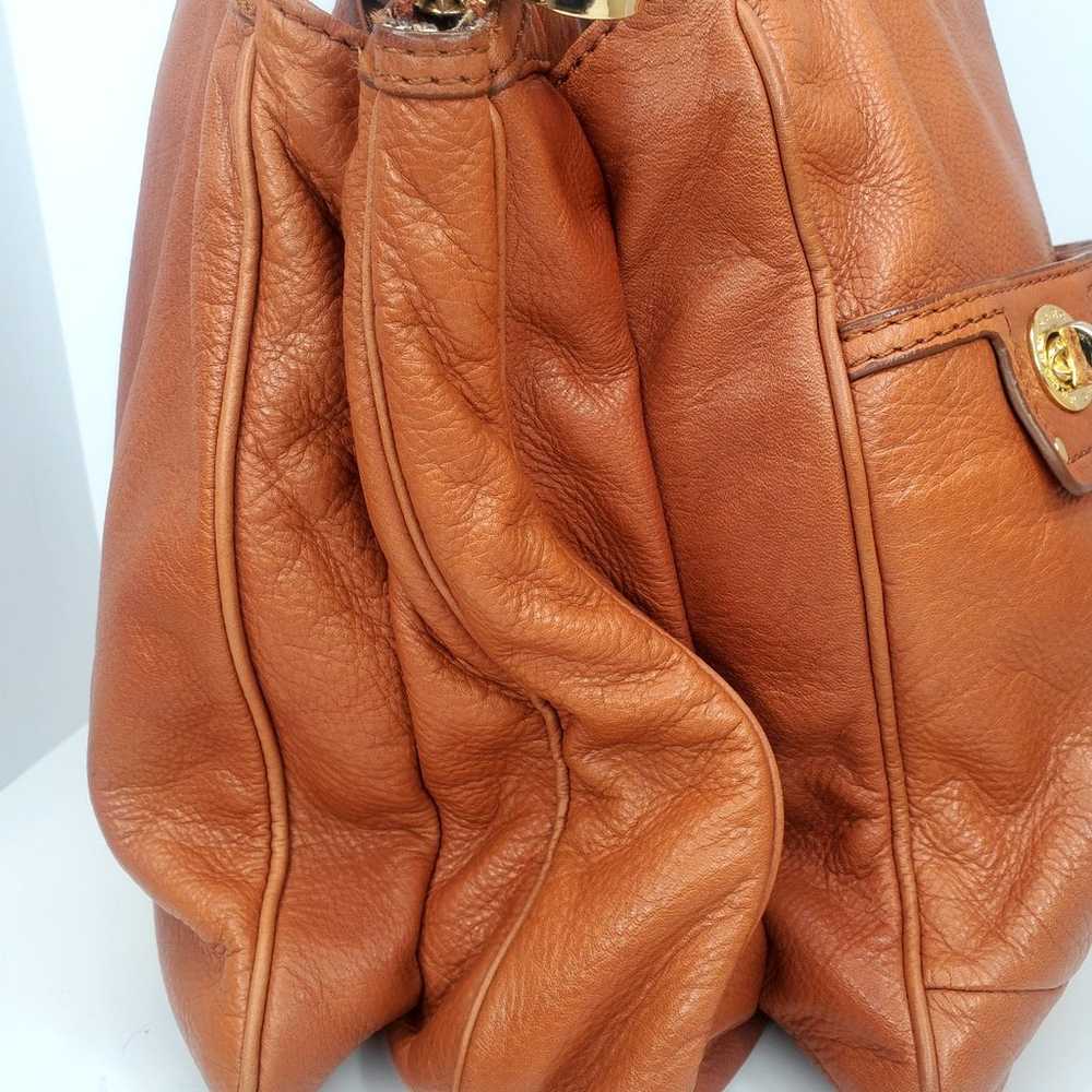 Vtg Marc by Marc Jacobs Cognac Camel  Brown Soft … - image 2