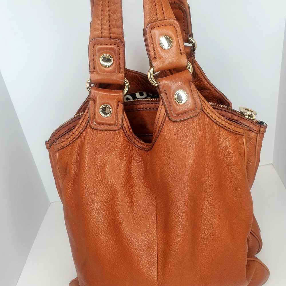 Vtg Marc by Marc Jacobs Cognac Camel  Brown Soft … - image 3