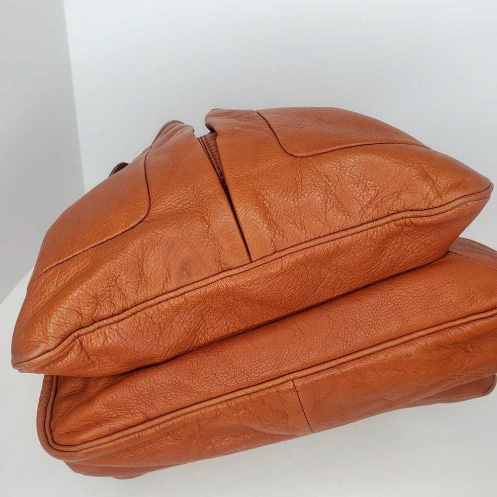 Vtg Marc by Marc Jacobs Cognac Camel  Brown Soft … - image 5