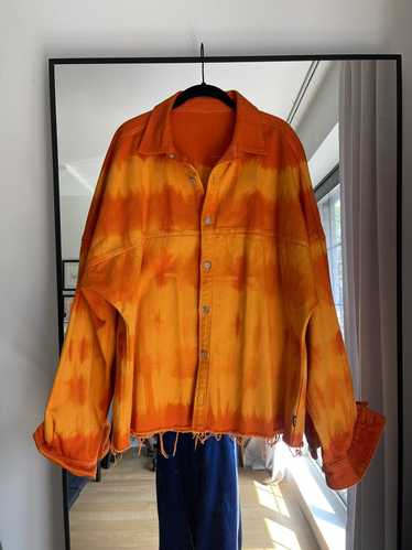 Palace Palace Orange Tie Dye Denim Shirt