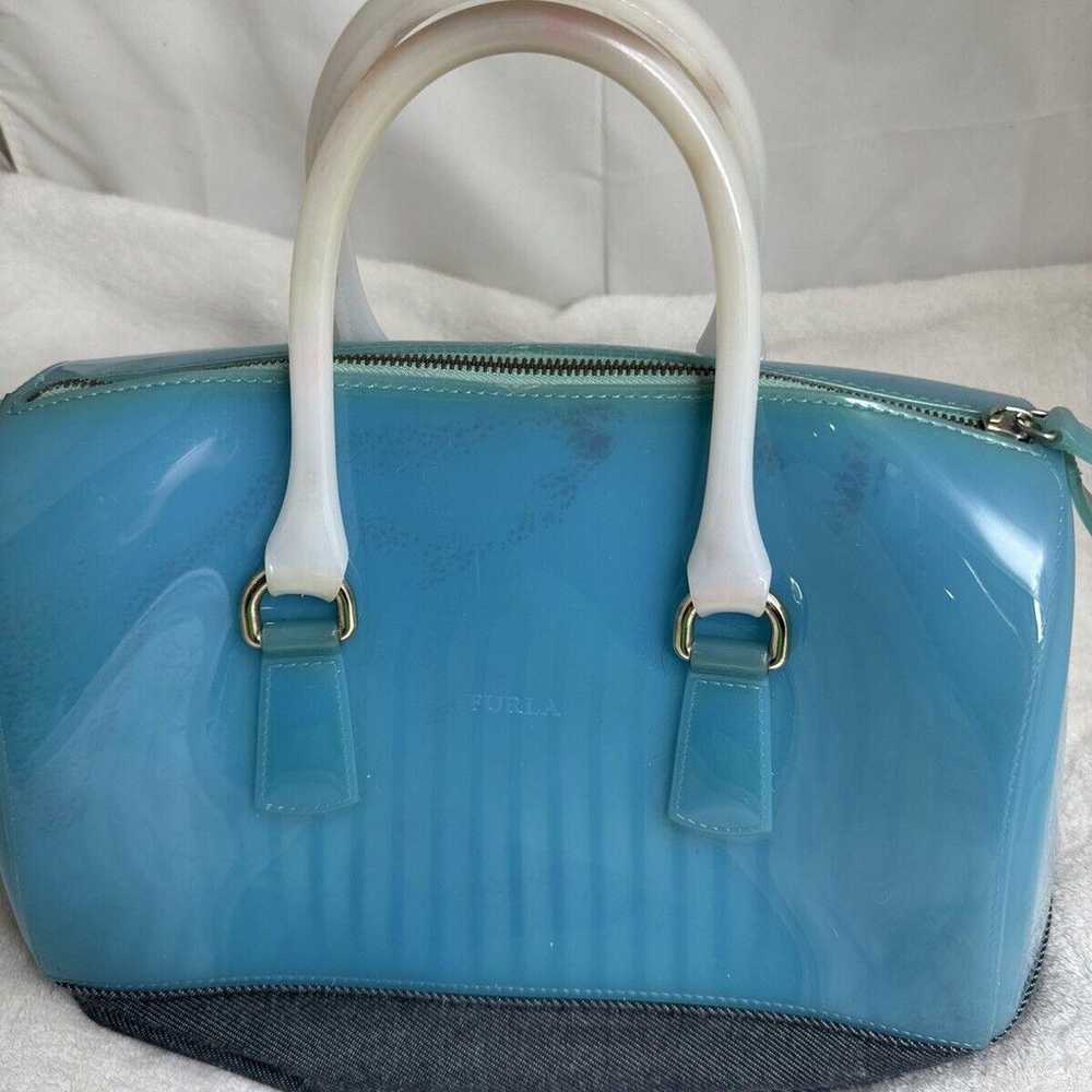 Furla Blue Jelly Handbag - image 7