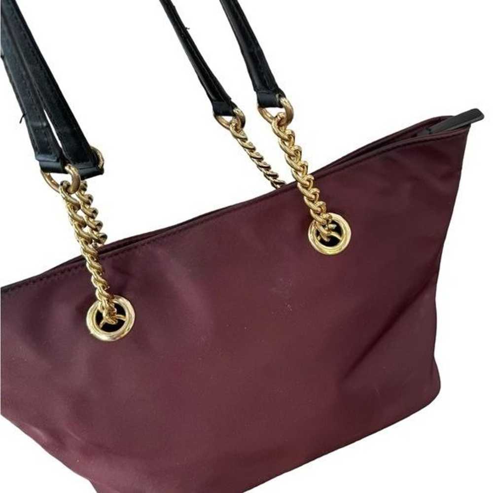 Calvin Klein maroon chain shoulder bag purse - image 3