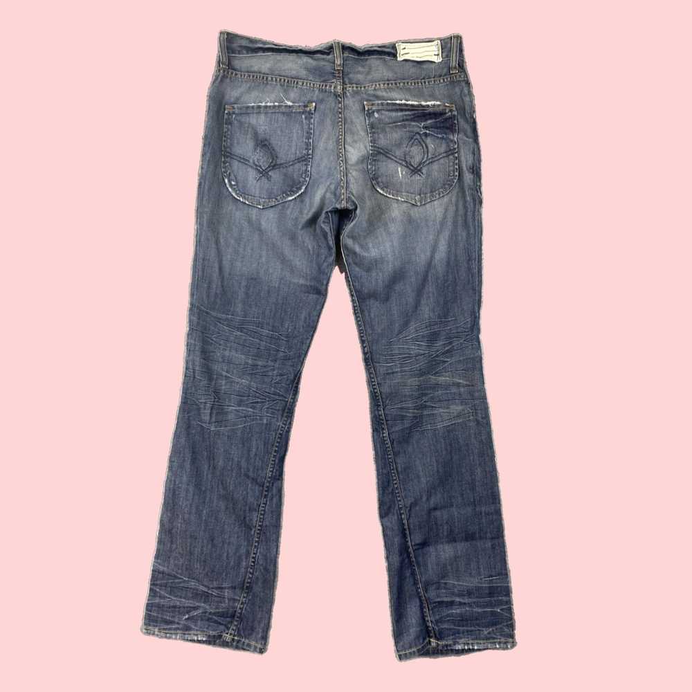 Vintage Authentic Blue Bootcut Cotton Denim Pants… - image 2