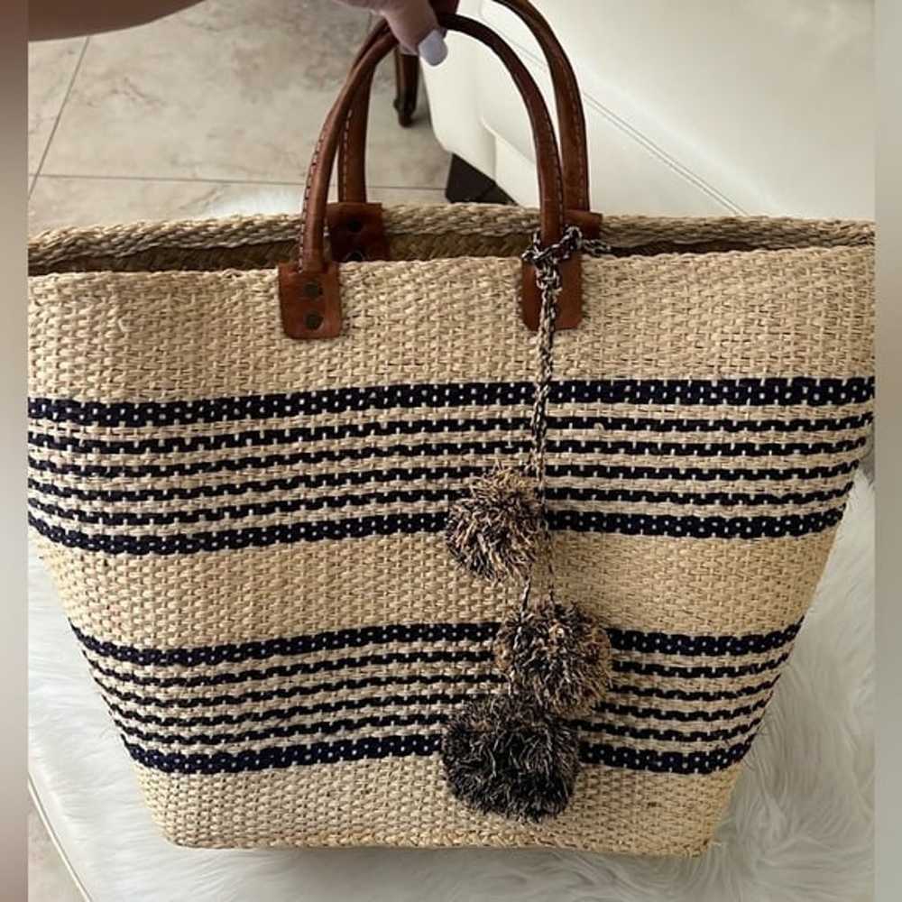 Mar y Sol straw beach summer tote - image 3