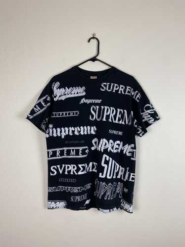 ステッカー5枚付き】 Supreme contact s/s top 黒/L | 長期