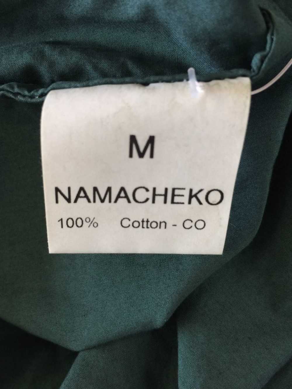 Namacheko Overdyed Green Button Up Medium - image 7