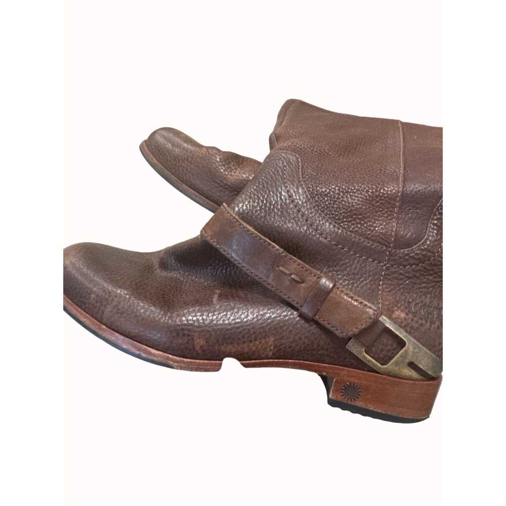 Ugg UGG women’s leather sheepskin brown mid calf … - image 10