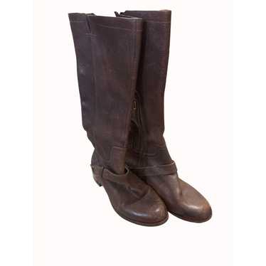 Ugg UGG women’s leather sheepskin brown mid calf … - image 1