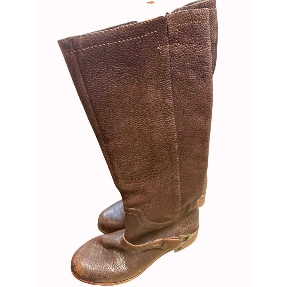 Ugg UGG women’s leather sheepskin brown mid calf … - image 2