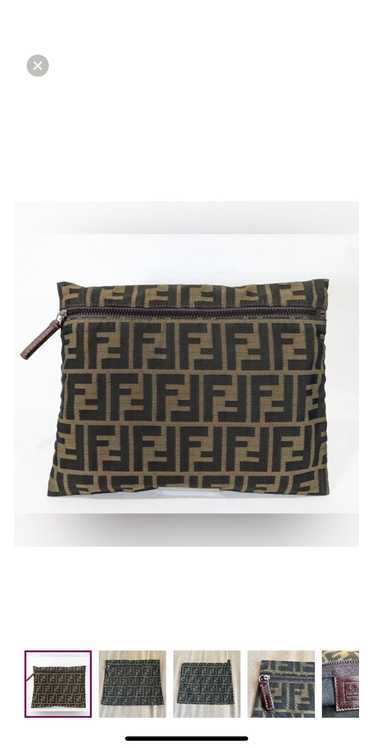 Fendi Fendi Zucca Tobacco Pouch Clutch Bag