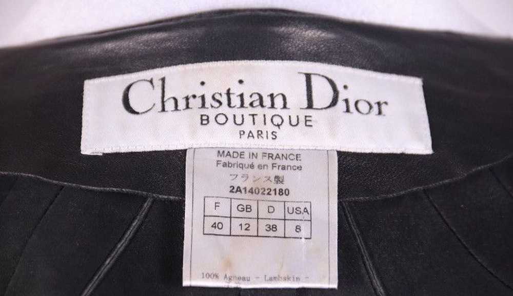 Dior Christian Dior Leather Biker Belt Detailed M… - image 10