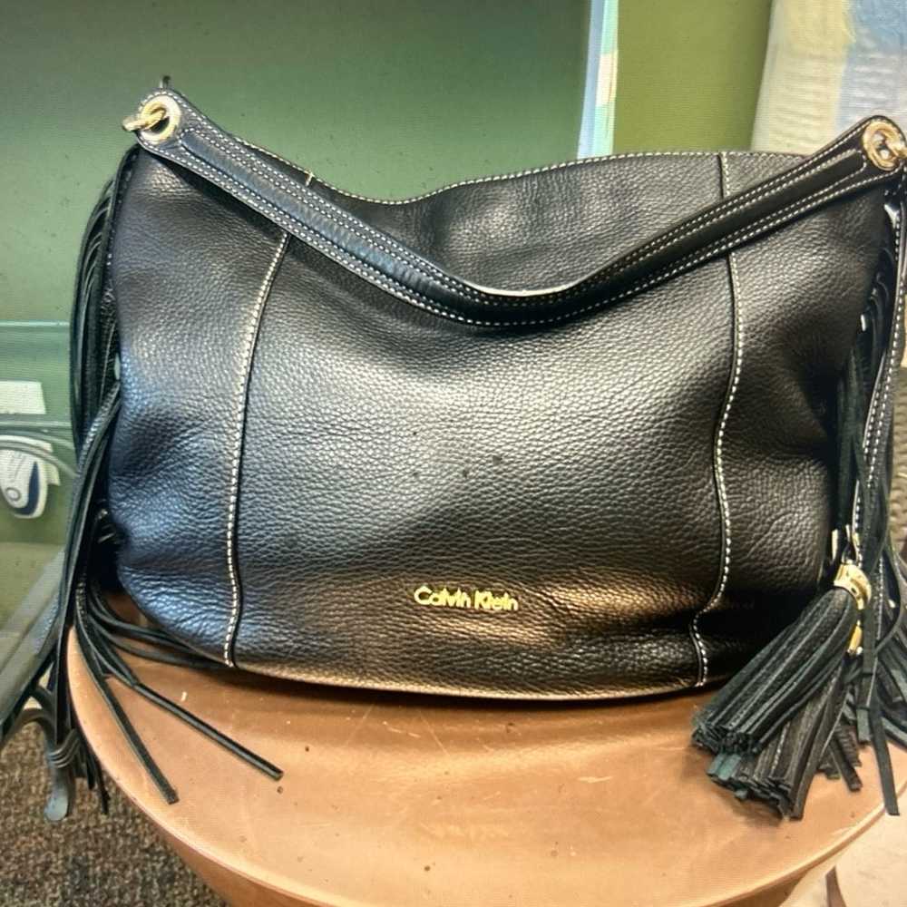 Calvin Klein Leather Shoulder Bag - image 3