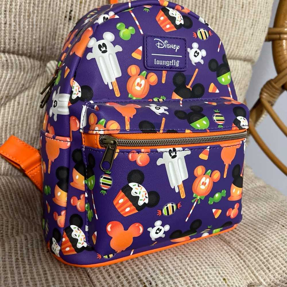 Disney halloween treats Loungefly backpack - image 3