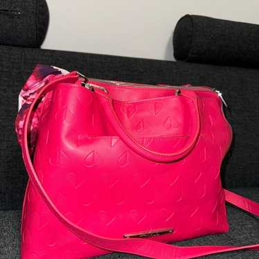 Betsy Johnson hot pink purse/satchel - image 1