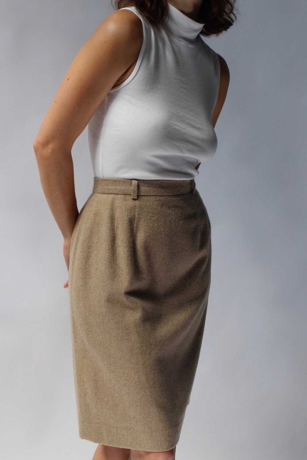 Vintage Ralph Lauren Cashmere Pencil Skirt - image 2