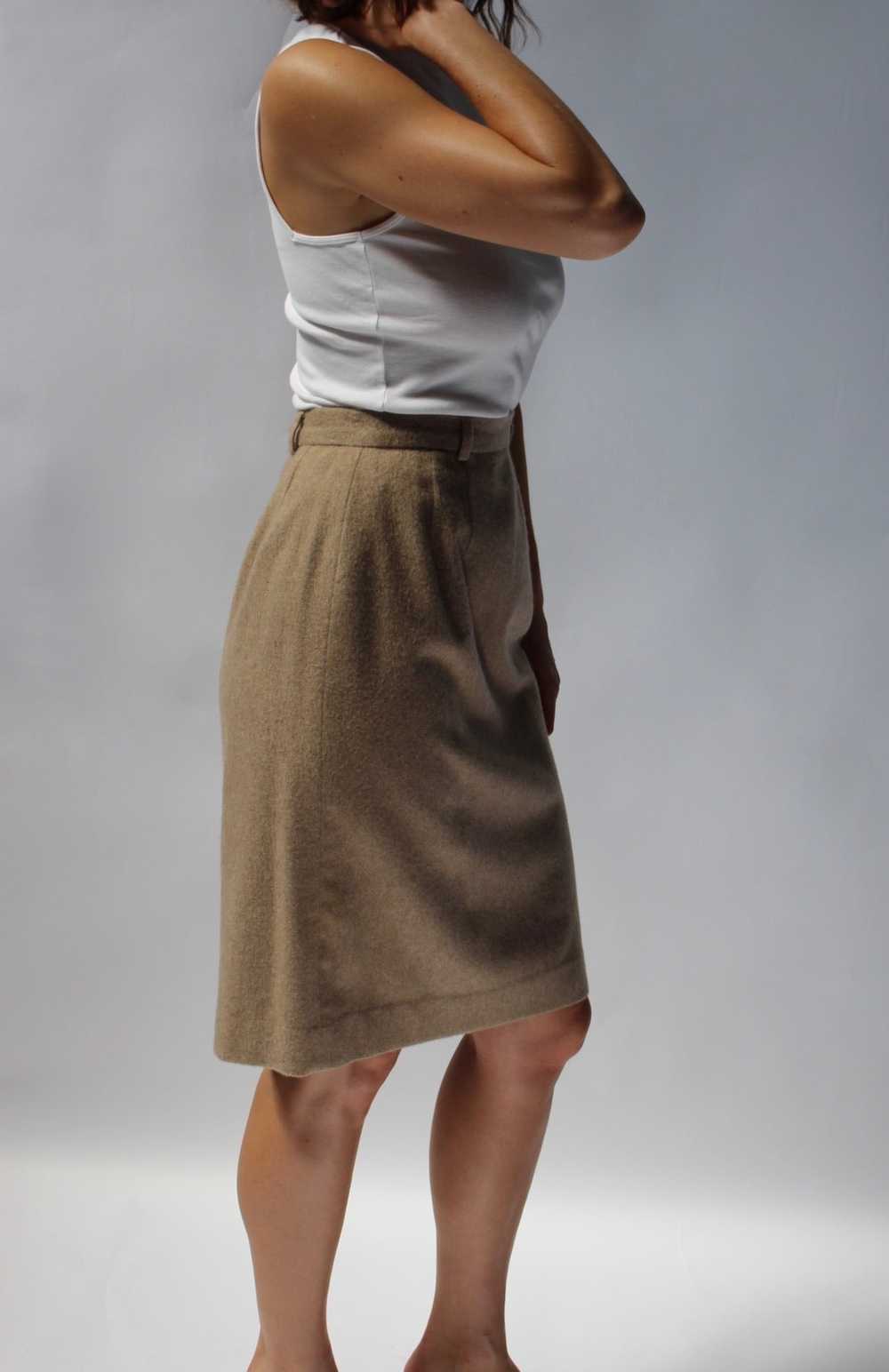 Vintage Ralph Lauren Cashmere Pencil Skirt - image 4