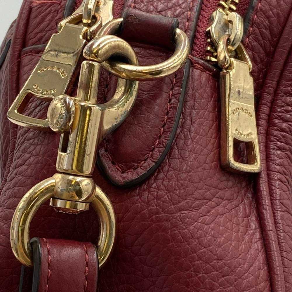 COACH Coach C5805 Logo Shoulder Bag Red Camera Bag - image 10