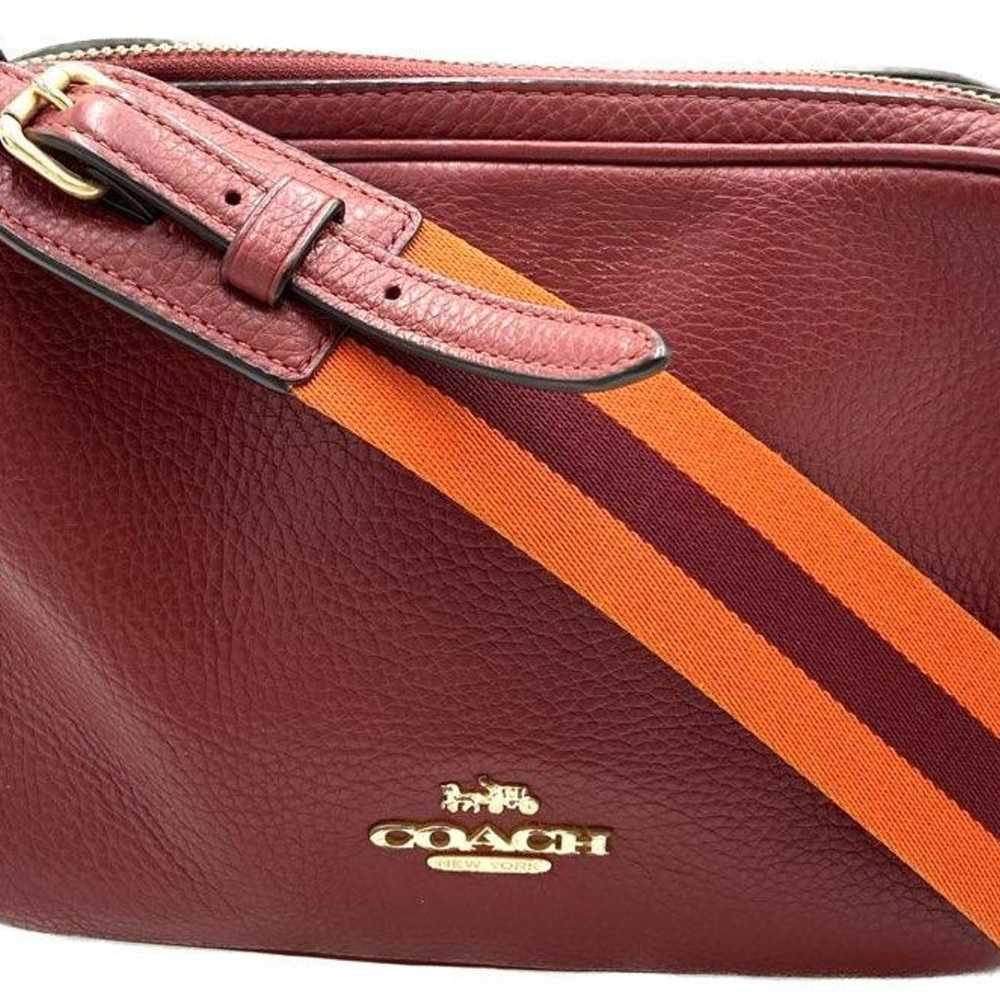 COACH Coach C5805 Logo Shoulder Bag Red Camera Bag - image 1