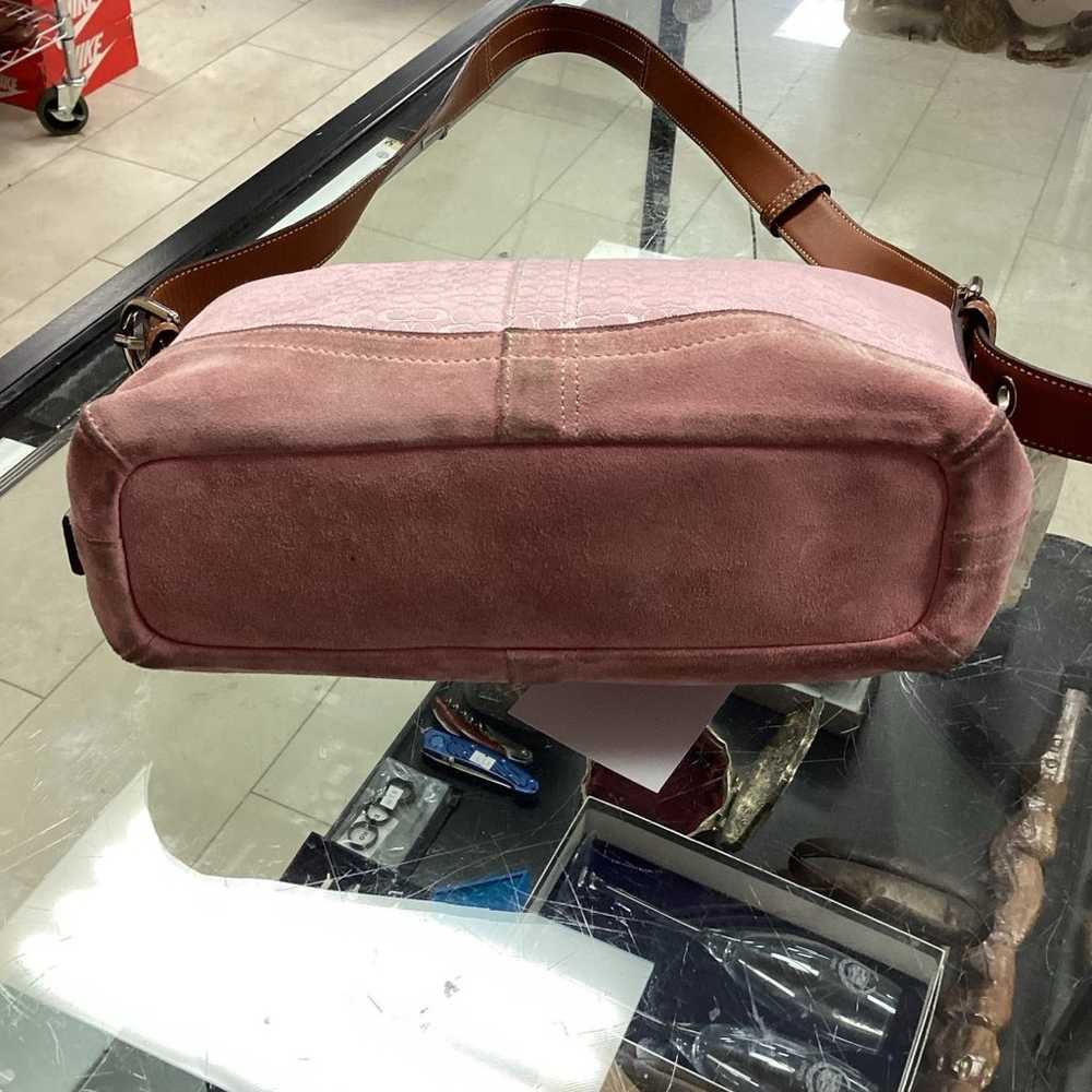 Pink y2k Coach signature shoulder bag - image 4