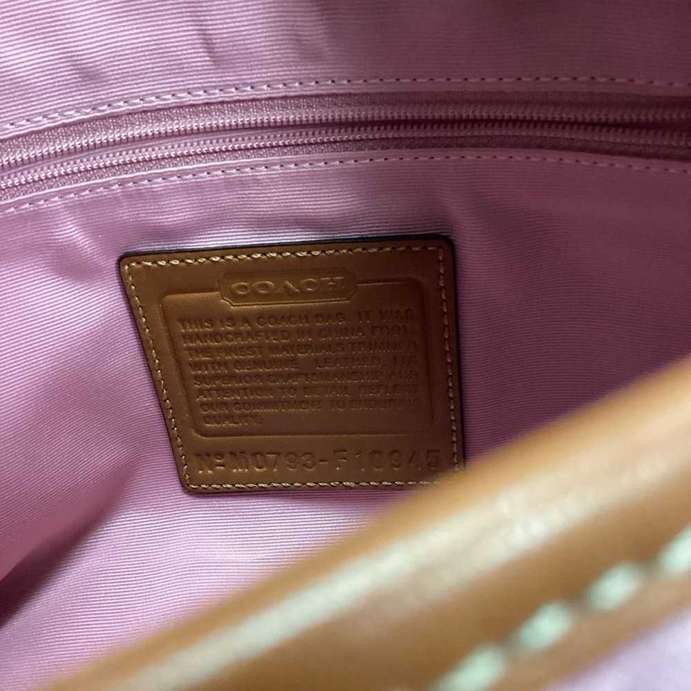 Pink y2k Coach signature shoulder bag - image 7