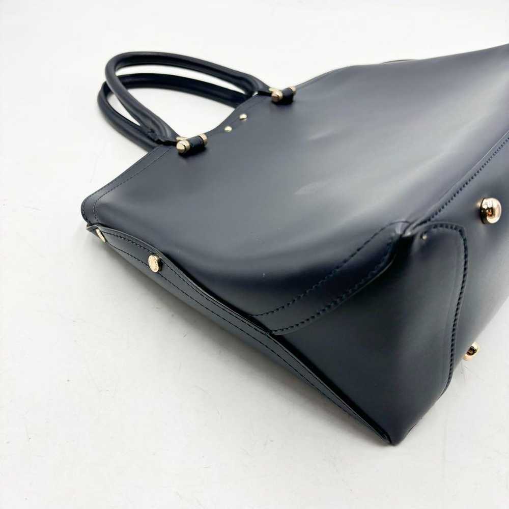 Rare! Gianni Notaro handbag leather navy blue - image 5