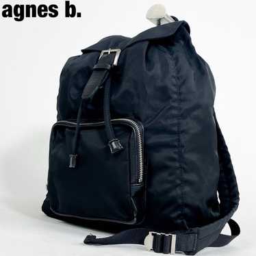 Agnes B. Rucksack Nylon Black Made in Japan