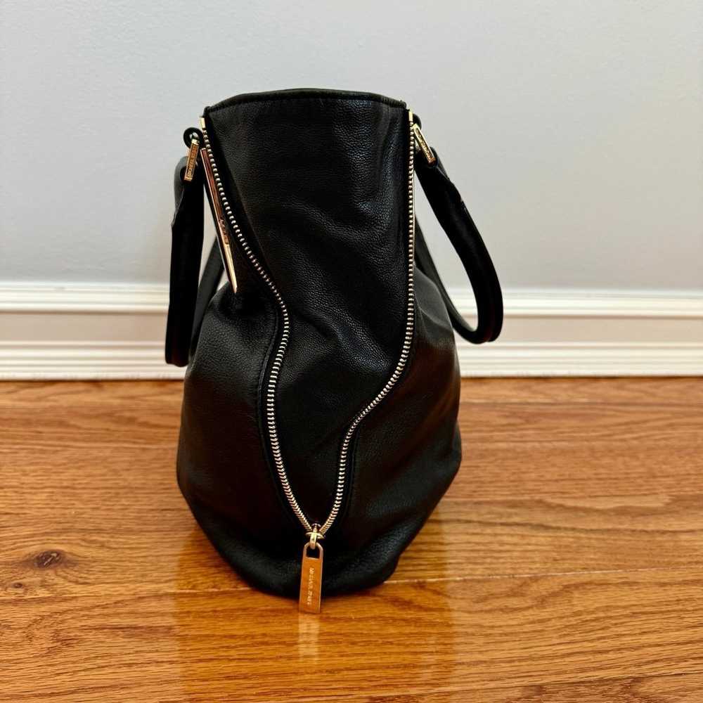 Michael Kors Black Vanessa Side Zip Medium Should… - image 3