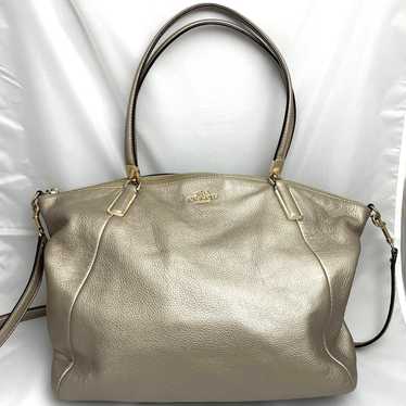 Coach Pebbled Leather Kelsey Satchel