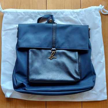 Agnes B bag 2way
2WAY navy color, black leather p… - image 1