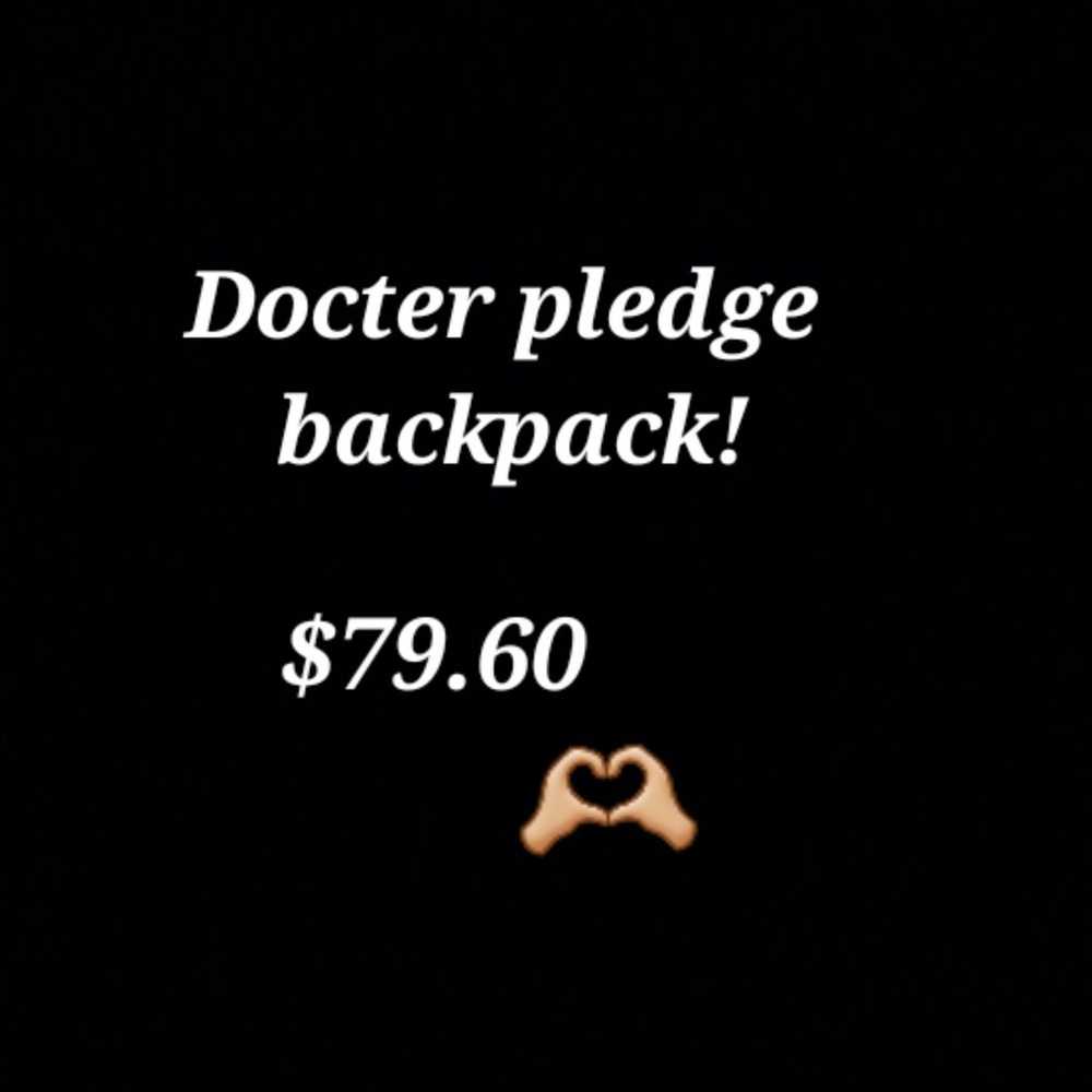 Docter pledge backpack - image 1