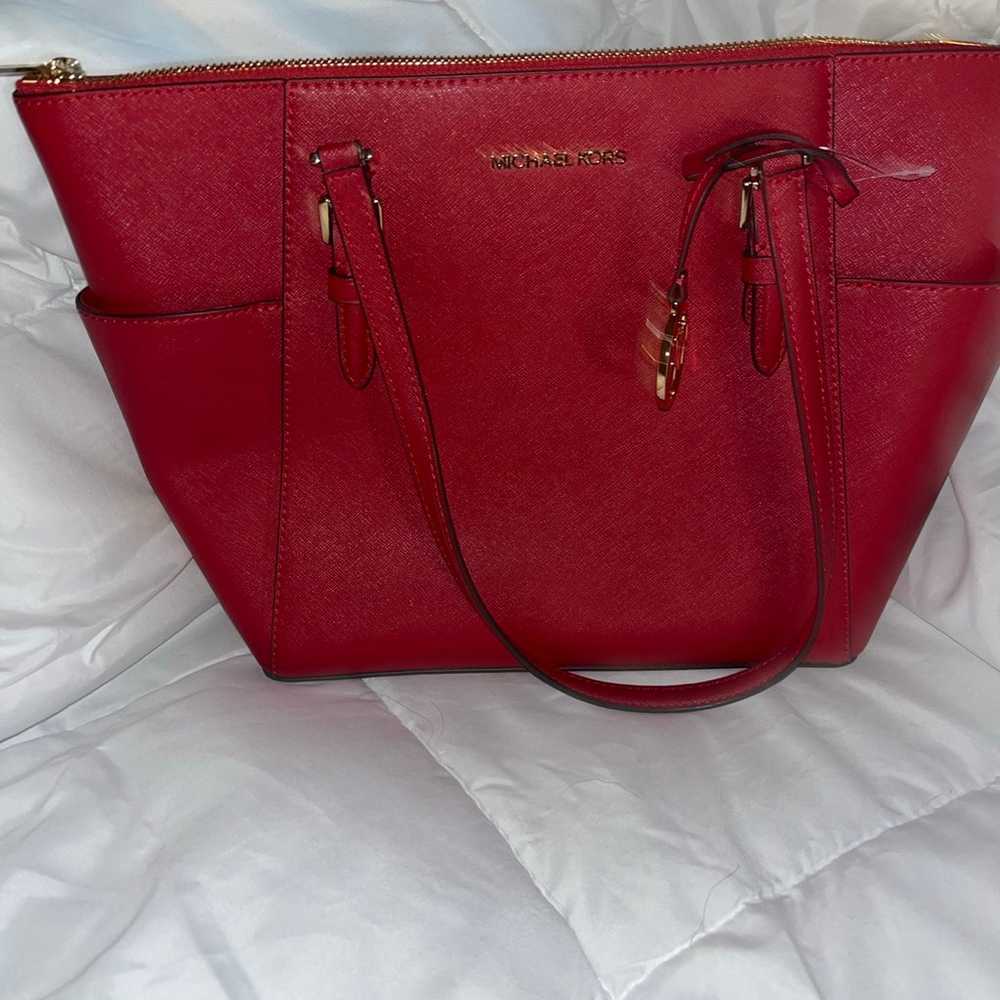 Michael Kors saffiano leather handbag - image 2