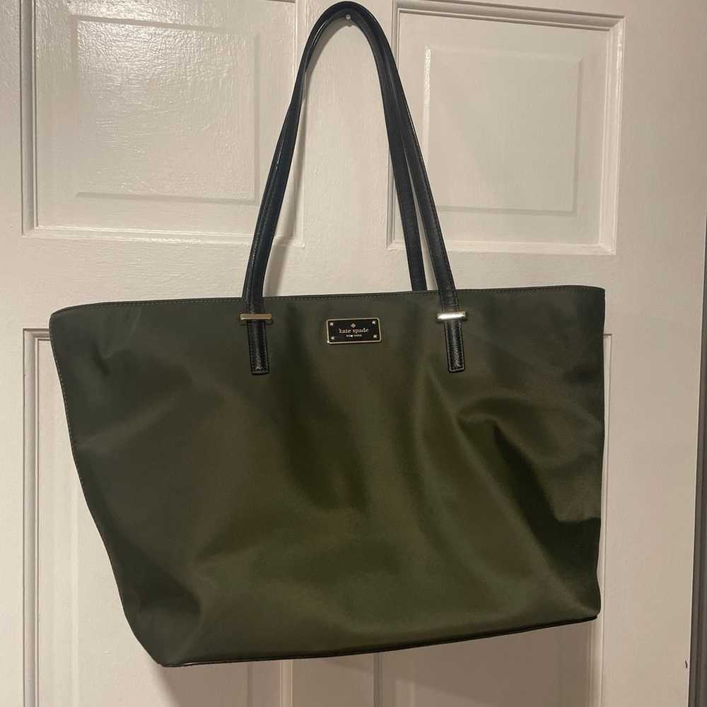 Stunning Kate Spade Tote Bag!! Hunter Green - image 1