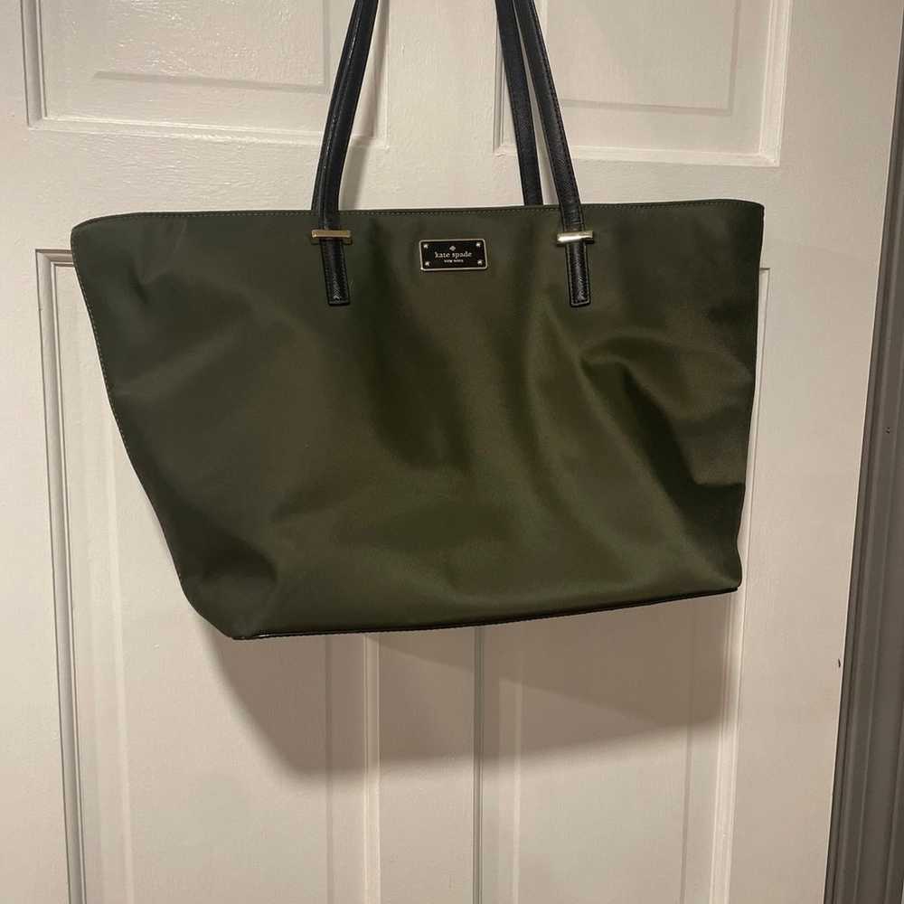 Stunning Kate Spade Tote Bag!! Hunter Green - image 3