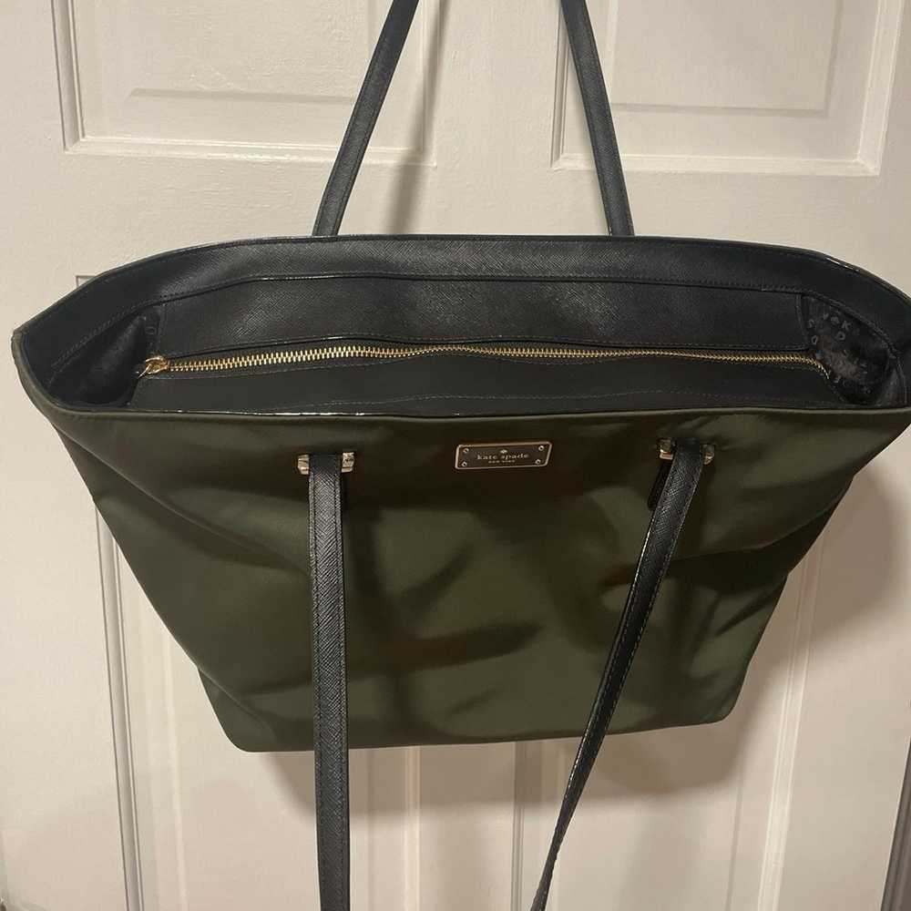 Stunning Kate Spade Tote Bag!! Hunter Green - image 4