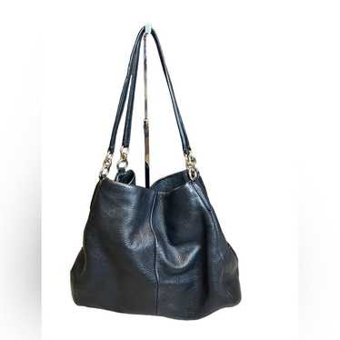 Coach black leather Phoebe shoulder bag - image 1