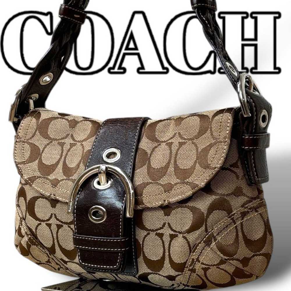 Brand new COACH Signature Hand/Shoulder Bag, mode… - image 1